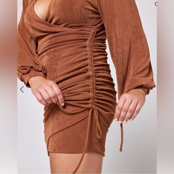 🍁 NWT! LSPACE Melissa Dress in Coffee - Size S - Picture 3 of 7